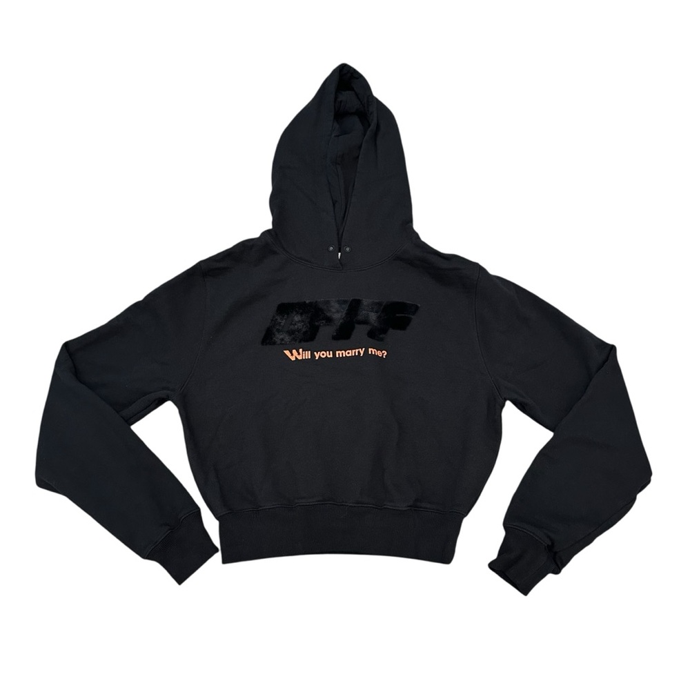 OFF-WHITE Virgil Abloh Oversize Logo Marry Me Hoodie